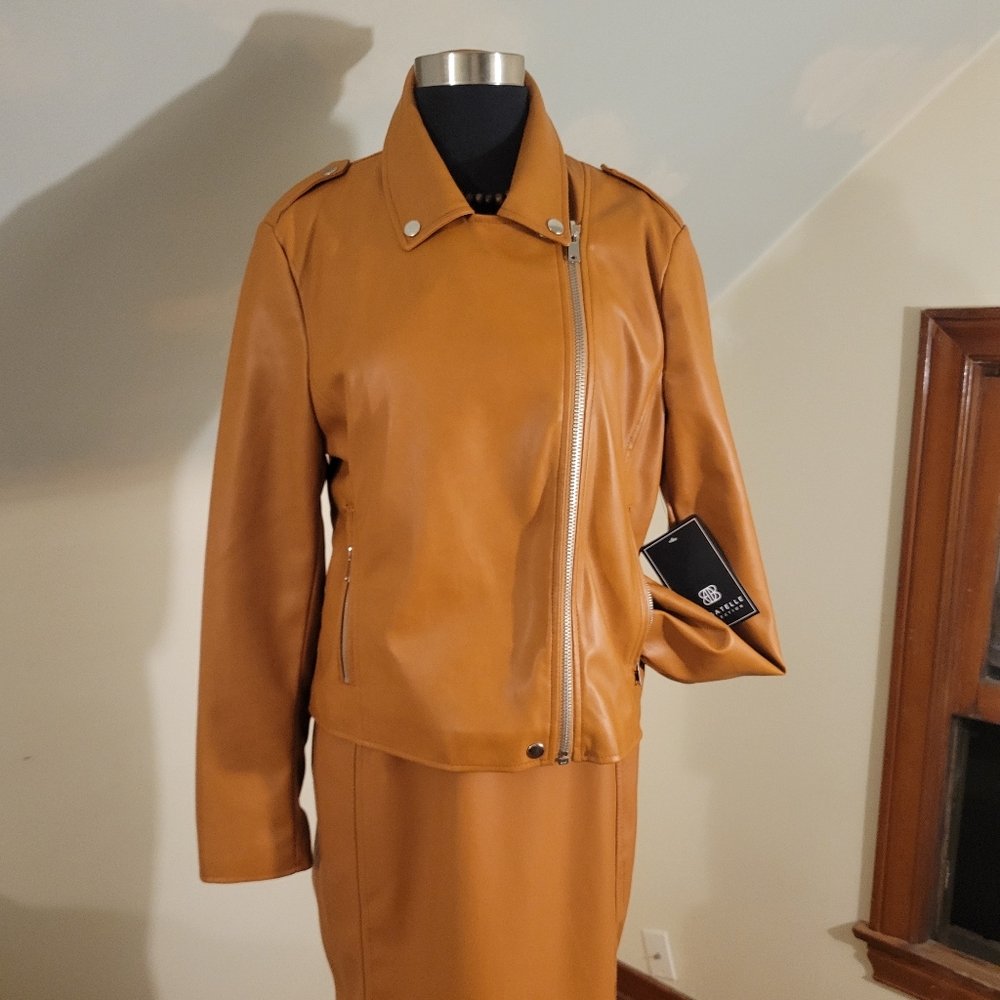 NWT Bagatelle Faux Leather Jacket Size L
